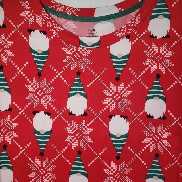 NWT Secret Treasure Christmas Holiday Nome Gown w/Pockets Sz S/M - Picture 4 of 10